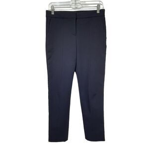 Reed krakoff navy blue Wool Silk Lined Trouser pants Size 0